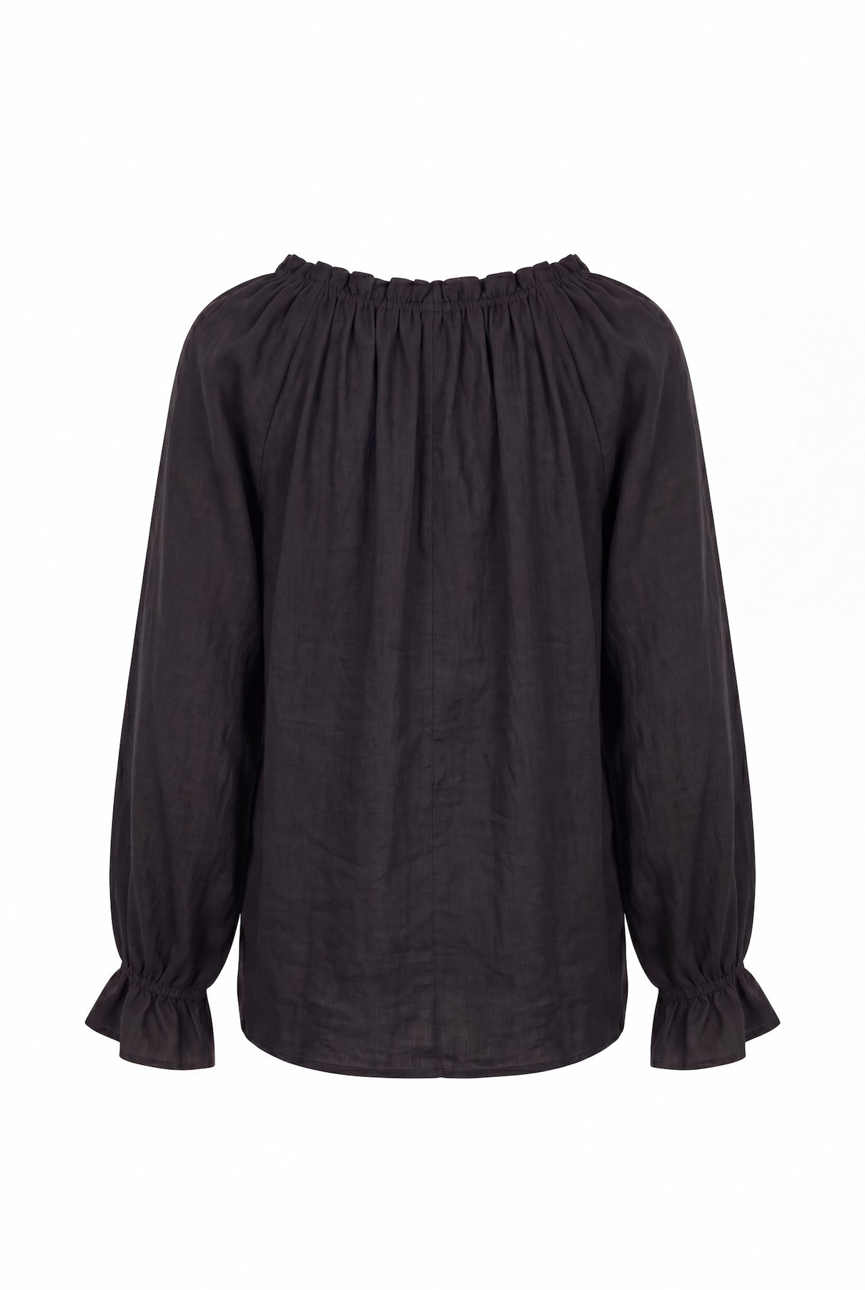 05 n sylvana blusa com regulagem no decote v e elastico no punho m l extravaganza